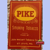 Rare Antique Pike Smoking Tobacco Label from 1910s1930s Era
