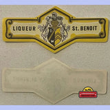 St Benoit Liqueur Neck Label from 1920s France
