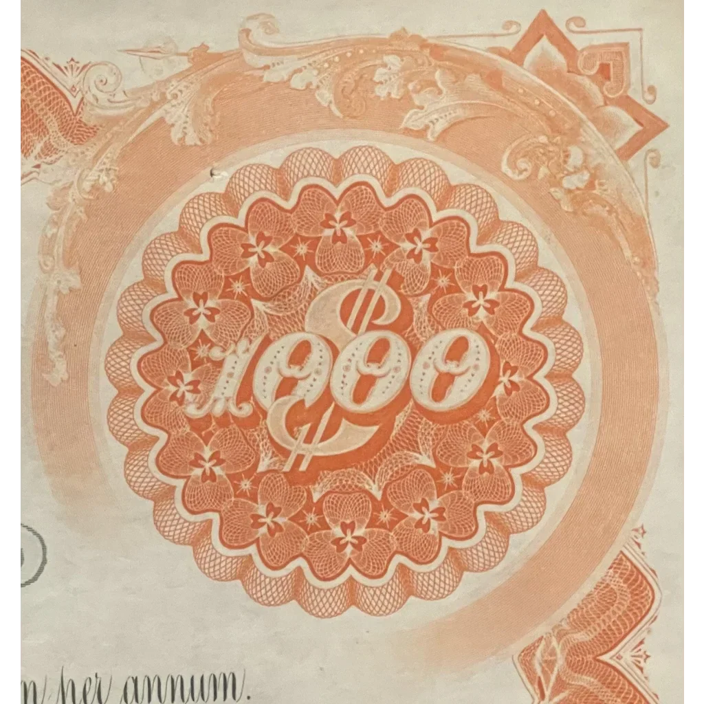 Rare Antique Vintage 1930s - 1960s West Shore Railroad Stock Certificate