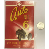 Rare Antique Vintage 1920s Auto Number 6 Broom Label Discovered