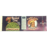 Rare Maryland Chief 1920s Can Label Brings Roaring Twenties Alive