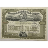 Rare Antique Vintage Boston Albany Railroad Stock Certificate