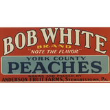 Rare Antique Bob White Crate Label From 1930s Pennsylvania Farm