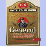 Antique Vintage 1930s General Old Kentucky Bourbon Label