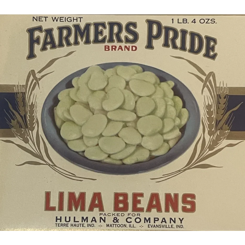 Rare Farmers Pride Label Antique Vintage Ad from Hulman &
