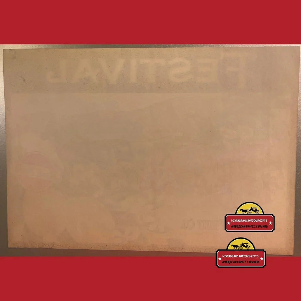 Rare 1930s Festival Crate Label from Santa Barbara Fruit Company