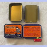 Rare Antique Vintage Fixaco Medicine Tin from the 1930s
