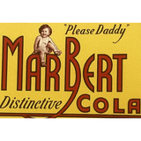 Rare Antique Vintage 1930s Marbert Cola Label from New Hampshire
