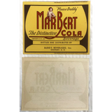 Rare Antique Vintage 1930s Marbert Cola Label from New Hampshire