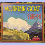 Rare 1930s Mountain Goat Crate Label from Chelan Washington