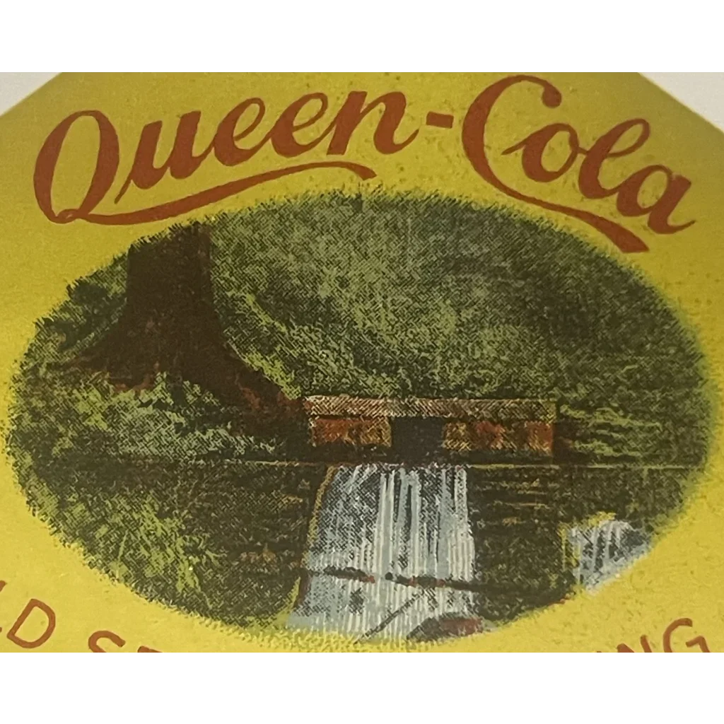 Rare Antique Vintage Queen Cola Label from 1930s Punxsutawney