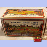 Rare 1930s Antique Vintage Roberts Jersey Butter Box Farm Scene