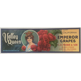 Rare 1930s Valley Queen Antique Vintage Crate Label Discovered