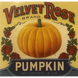 Rare Antique Vintage 1930s Velvet Rose Can Label from Iowa Farm