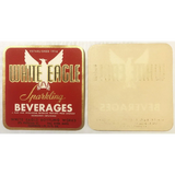 Rare 1930s Gold Embossed White Eagle Beverage Label from Fall River