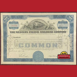 Rare Western Pacific Railroad Stock Certificate from the 1940s-50s