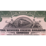Rare 1945 Western Pacific Railroad Antique Vintage Bond Certificate
