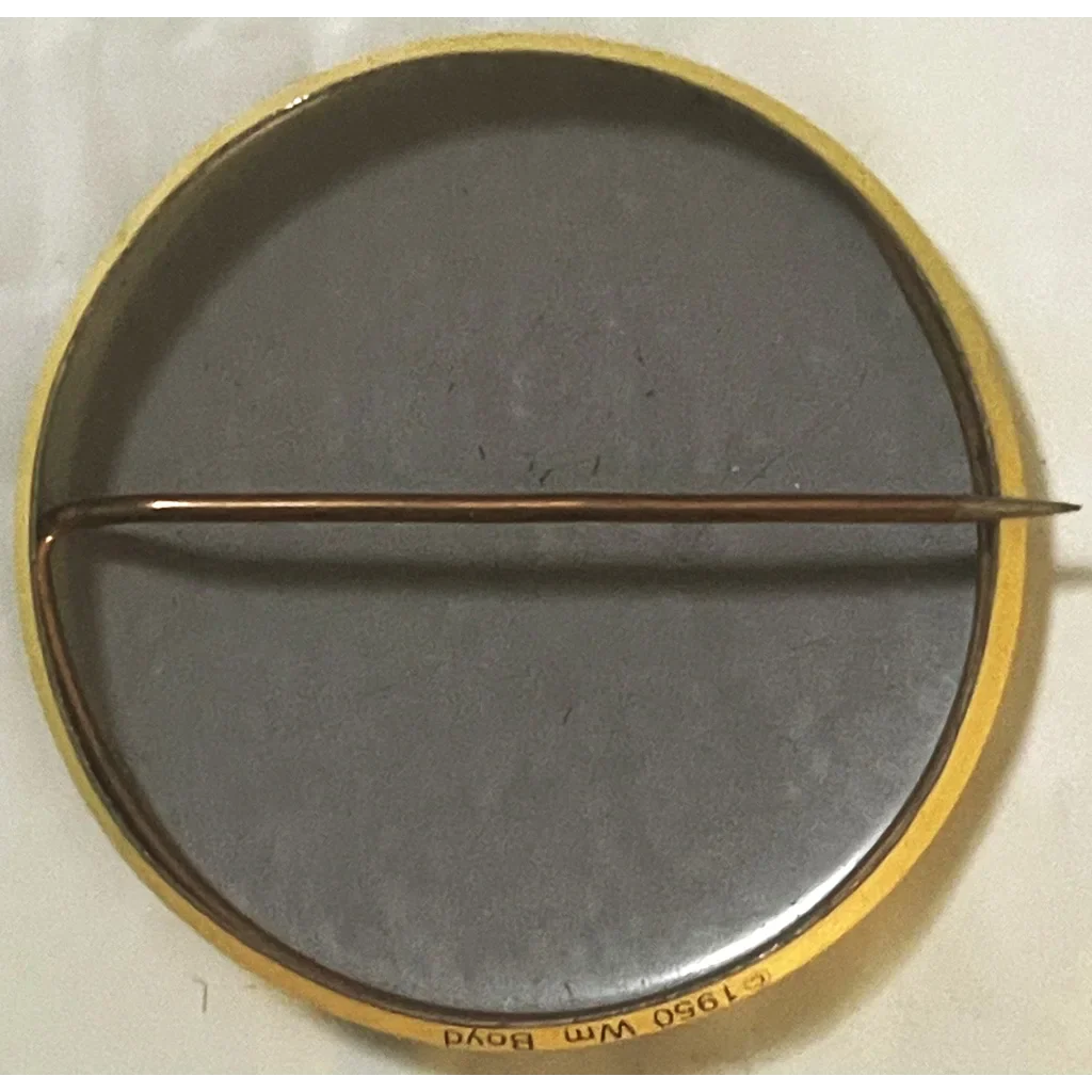 Rare 1950 Hopalong Cassidy Pin From Quality Dairy Co St Louis