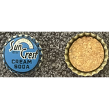 Rare Antique Vintage Sun Crest Bottle Cap From 1950s Atlanta