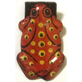 Nostalgic 1950s Spotted Frog Tin Clicker Noisemaker Toy
