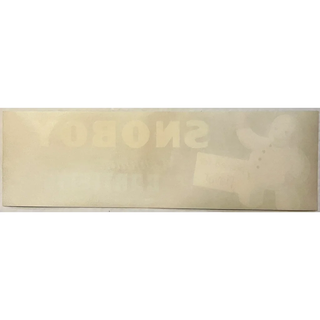 Vintage 1950s Snoboy Crate Label Snowman Americana Los Angeles