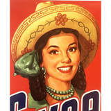 Rare Sweetmex Crate Label from 1950s Texas Fruit Packaging