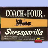 Vintage Coach and Four Sarsaparilla Soda Label from 1960s Philly