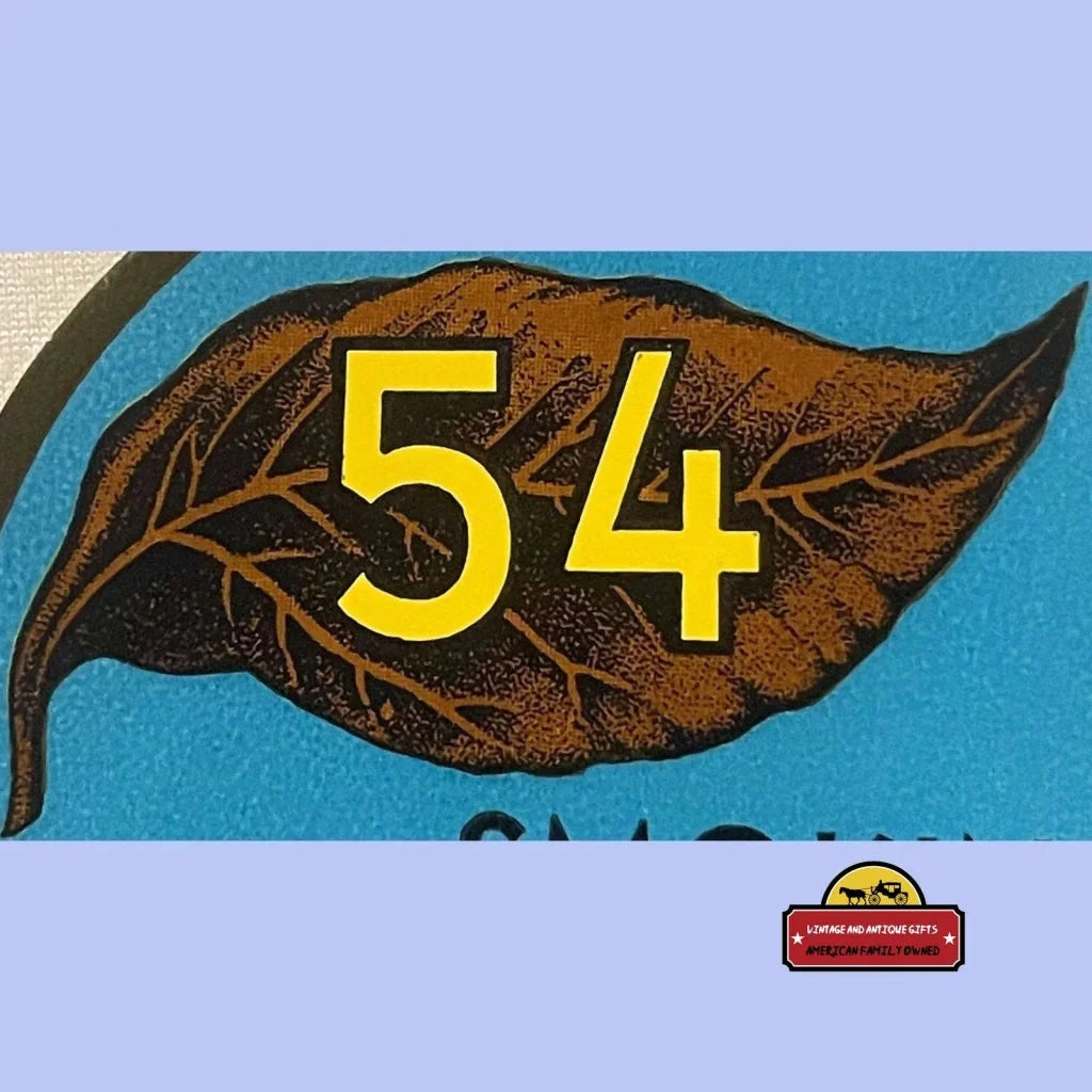 Rare Antique Smoking Tobacco Label from 1910s St Louis