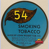 Rare Antique Smoking Tobacco Label from 1910s St Louis