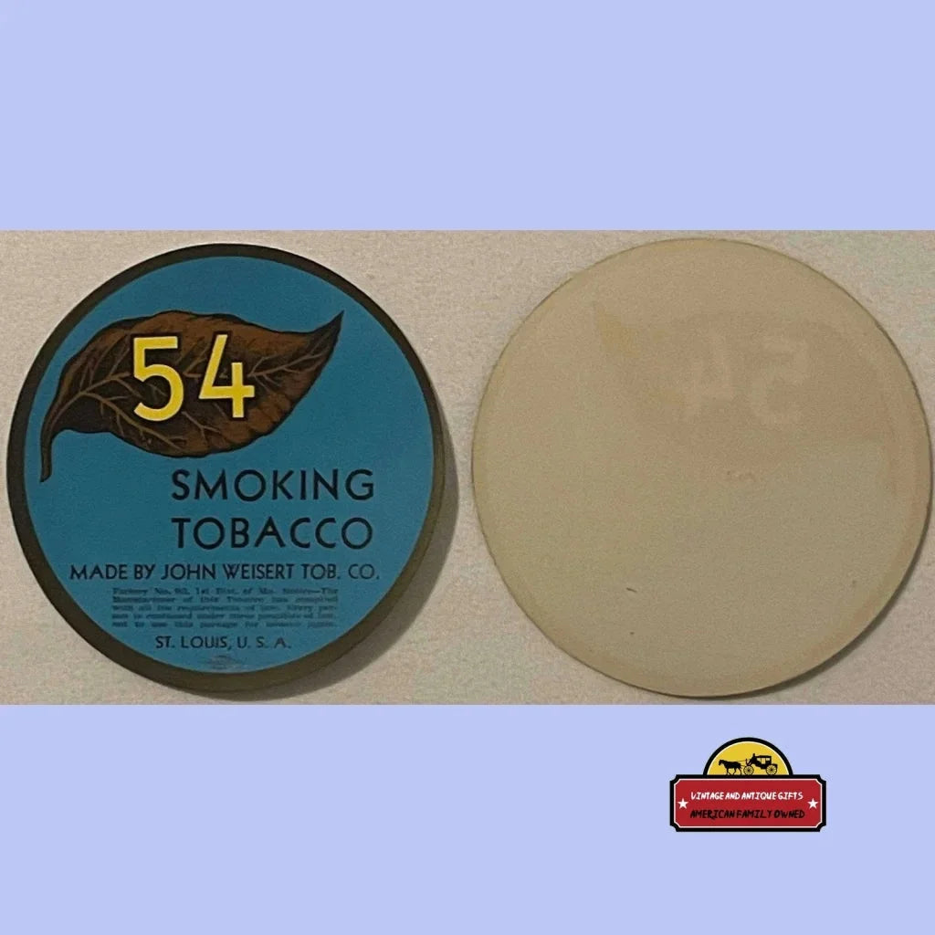 Rare Antique Smoking Tobacco Label from 1910s St Louis