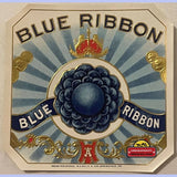 Antique Vintage Blue Ribbon Cigar Label from Golden's Pennsylvania