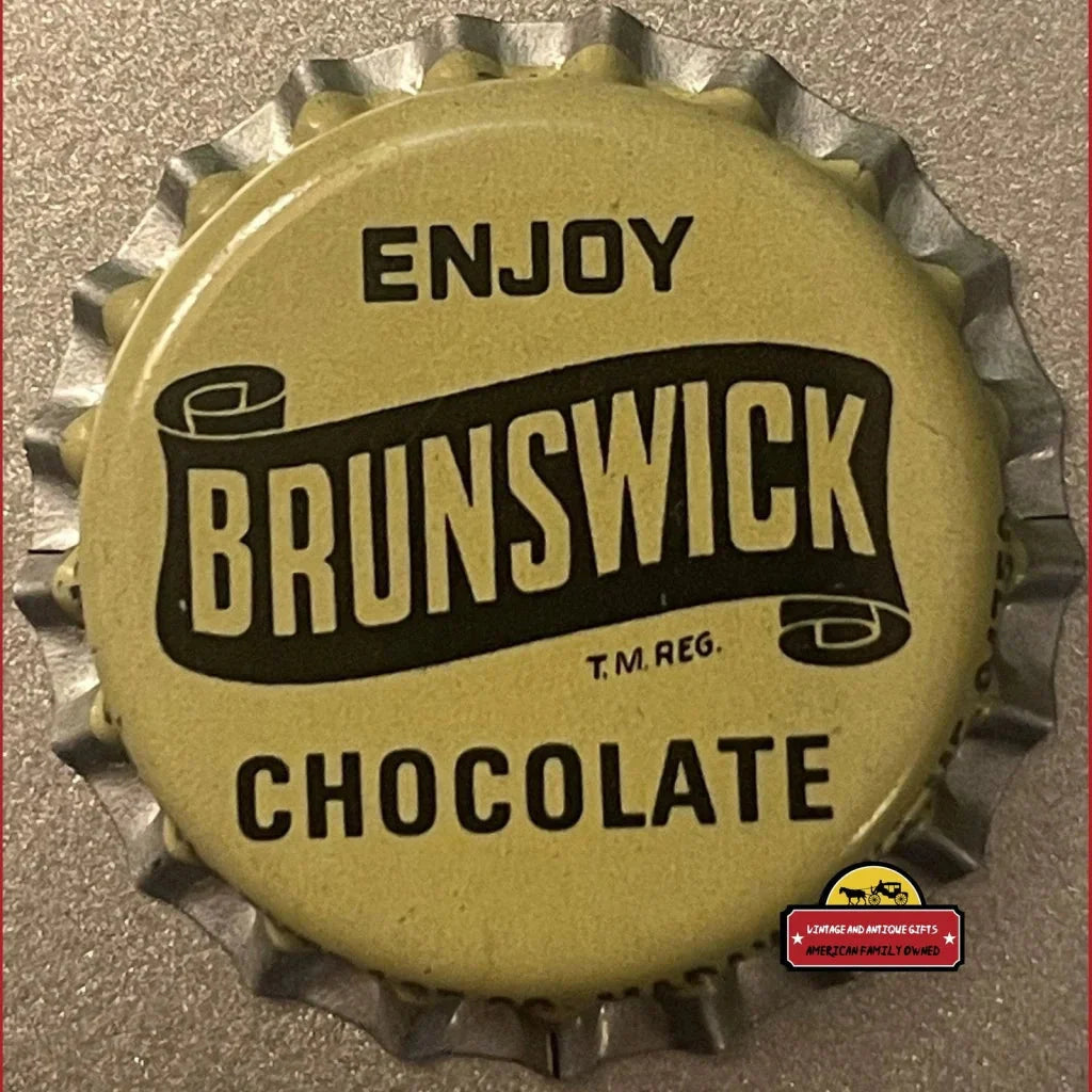 Rare Antique Vintage Brunswick Bottle Cap from 1960s Maine