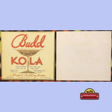 Rare Antique Vintage Budd Kola Label from 1920s Newport NH