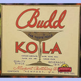Rare Antique Vintage Budd Kola Label from 1920s Newport NH