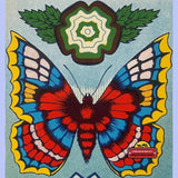 Rare Antique Vintage Butterfly Broom Label Nostalgic Collectible