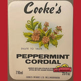 Rare Antique Vintage Cooke's Peppermint Label from 1940s England