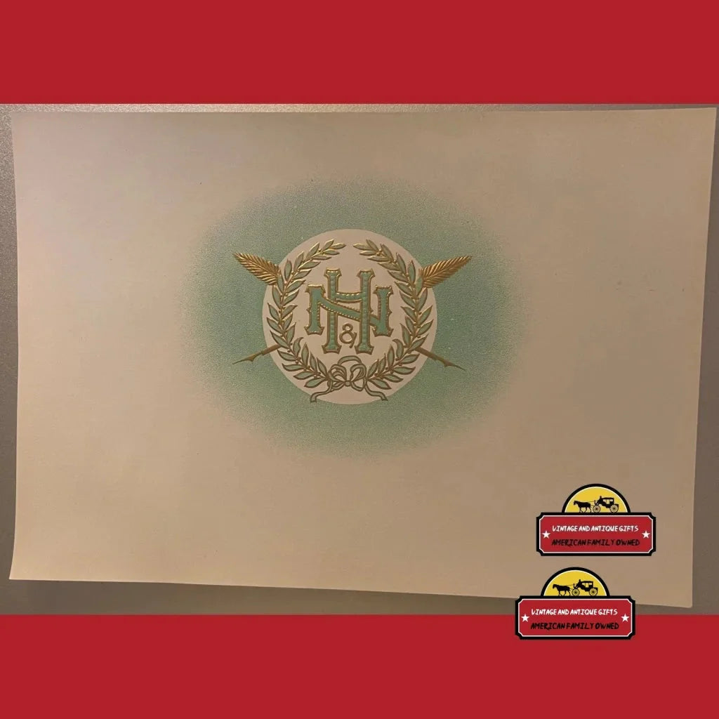 Rare Embossed Cigar Label Unveils Early 1900s Elegance