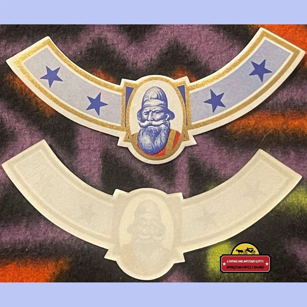 Rare Antique Vintage Firefighter Alcohol Neck Label from 1920s