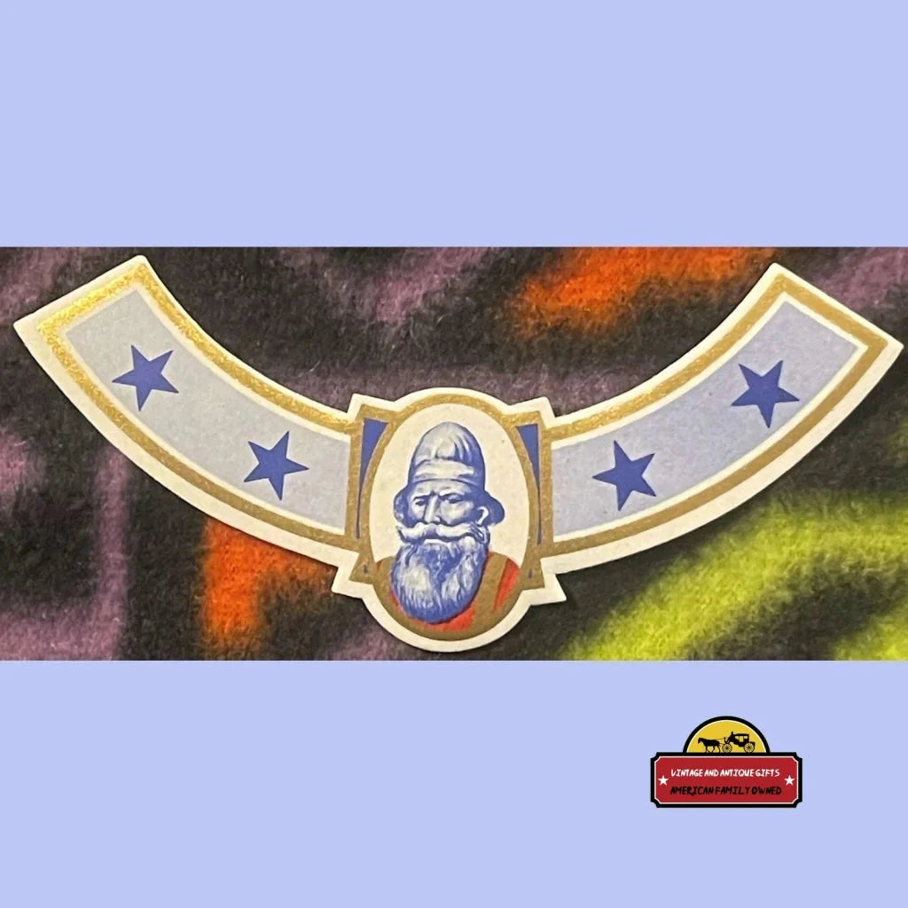 Rare Antique Vintage Firefighter Alcohol Neck Label from 1920s