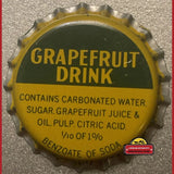 Rare Antique Vintage Grapefruit Bottle Cap from 1960s Hagerstown