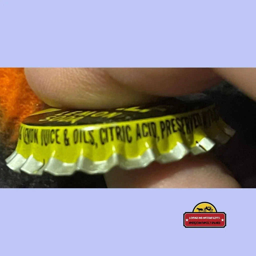 Rare 1950s Antique Vintage Half Grapefruit Half Lemon Soda Cap