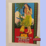 Rare Honolulu Broom Label Brings 1920s Charm to Your Home