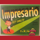 Rare Impresario Crate Label from 1960s Oxnard H&M Farms