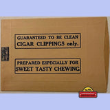 Rare Antique John Weisert Cigar Clippings Bag from the 1930s 40s