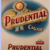 Rare Embossed Prudential Cigar Label Antique Vintage Collectible