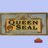 Rare Antique Queen Seal Cigar Label Vintage 1920s Collectible