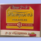 Rare 1920s Thompsons Embossed Cigar Label from Tampa FL