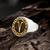 Aries Stainless Steel Ring