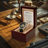 To My Son - Braver Stronger Smarter Loved Openwork Watches