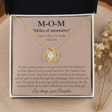 To My Mom Necklace Sentimental Gift For Mom Daughter Mother Jewelry Gift Mother's Day Birthday Present Love Knot Necklace